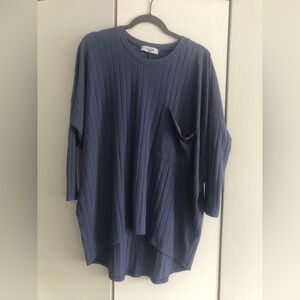 Carly Jean Los Angeles CJLA Blue Carson Shirt Size Medium